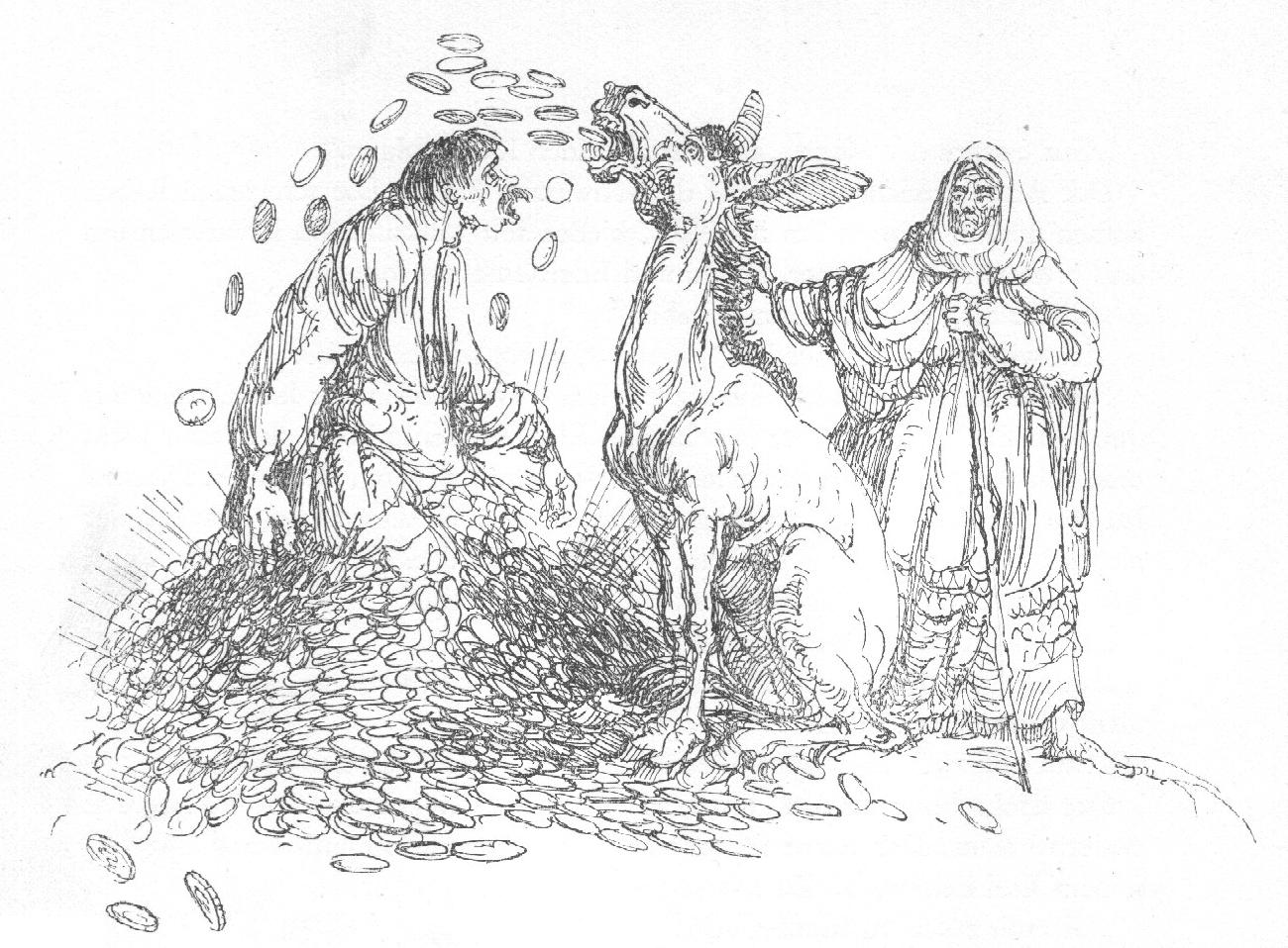 Die Bauersleute und der Goldesel